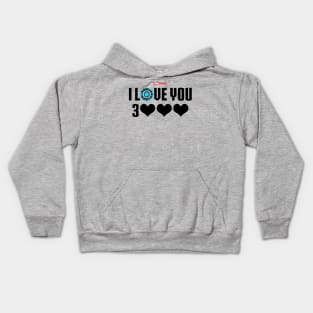 I Love You 3000 v6 (black) Kids Hoodie